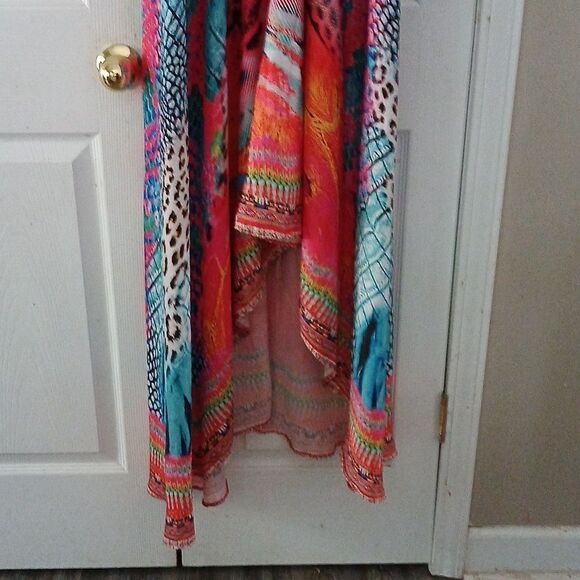 Ranee’s Miami Multicolor Animal Print Hawaiian Resortwear Halter  Dress NWOT  OS - Picture 3 of 11